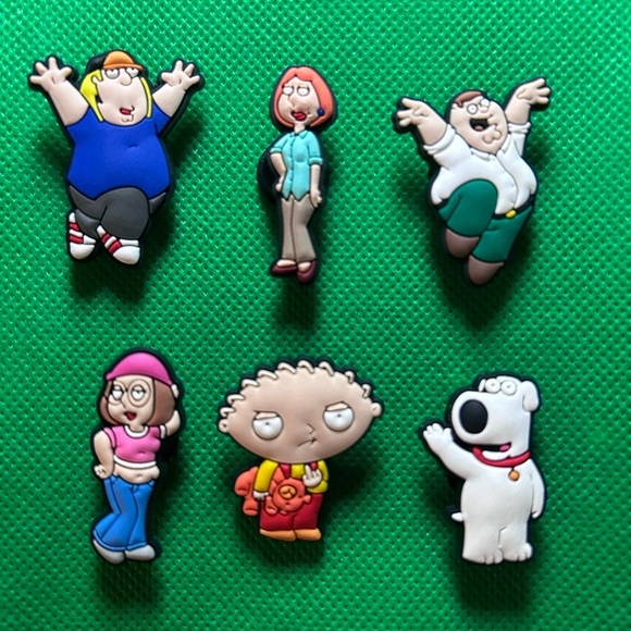 CROCS Accessories - The Family Guy Character Croc Charm Set of 6 charms